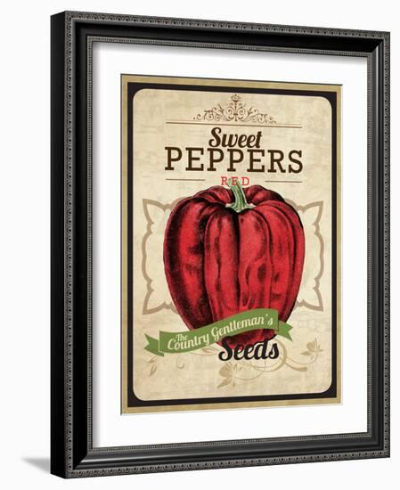 Seed Packet - Pepper-The Saturday Evening Post-Framed Giclee Print