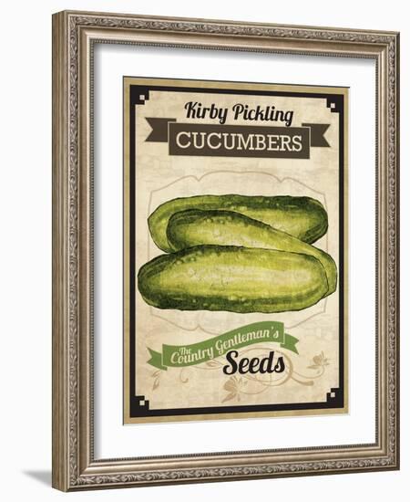 Seed Packet - Pickle-The Saturday Evening Post-Framed Giclee Print