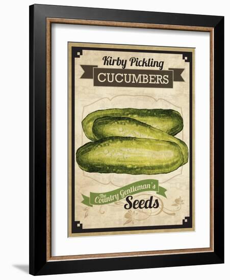 Seed Packet - Pickle-The Saturday Evening Post-Framed Giclee Print