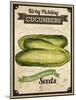 Seed Packet - Pickle-The Saturday Evening Post-Mounted Giclee Print