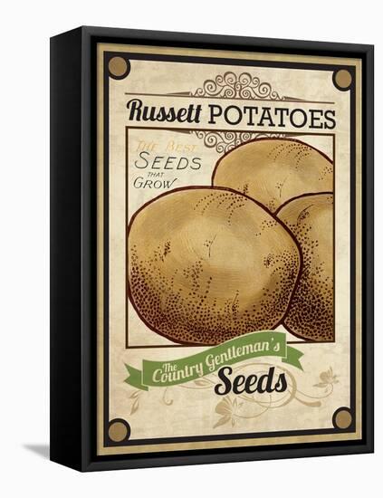 Seed Packet - Potatoes-The Saturday Evening Post-Framed Premier Image Canvas