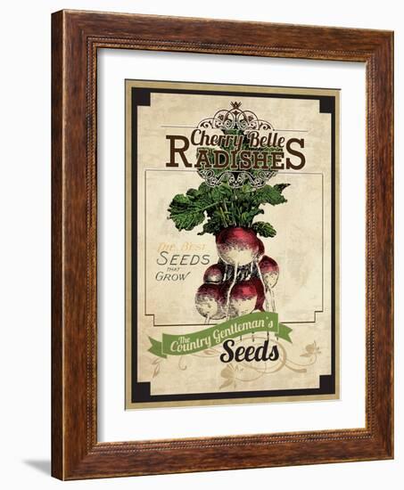 Seed Packet - Radish-The Saturday Evening Post-Framed Giclee Print