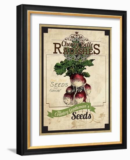 Seed Packet - Radish-The Saturday Evening Post-Framed Giclee Print