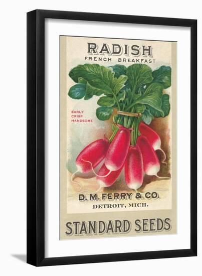 Seed Packet, Radishes--Framed Art Print