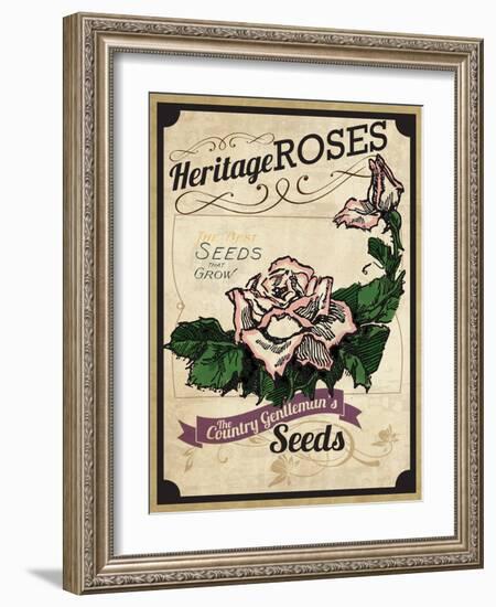 Seed Packet - Roses-The Saturday Evening Post-Framed Giclee Print