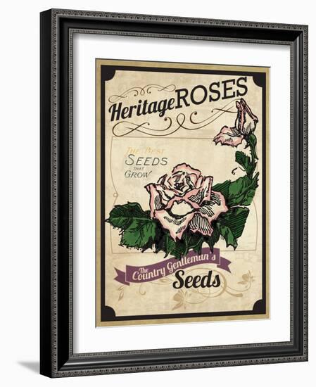 Seed Packet - Roses-The Saturday Evening Post-Framed Giclee Print