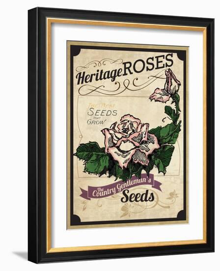 Seed Packet - Roses-The Saturday Evening Post-Framed Giclee Print