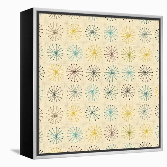 Seedheads Cream-Sharon Turner-Framed Stretched Canvas