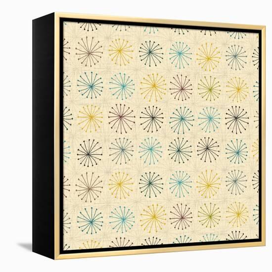 Seedheads Cream-Sharon Turner-Framed Stretched Canvas