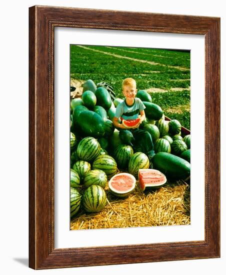 Seedless Watermelons at Purdue University-John Dominis-Framed Photographic Print