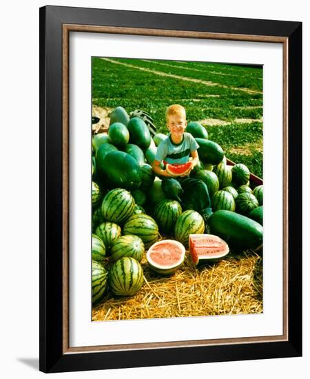 Seedless Watermelons at Purdue University-John Dominis-Framed Photographic Print