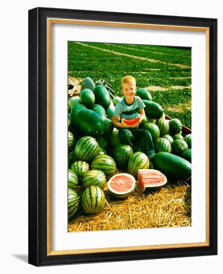 Seedless Watermelons at Purdue University-John Dominis-Framed Photographic Print