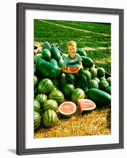 Seedless Watermelons at Purdue University-John Dominis-Framed Photographic Print