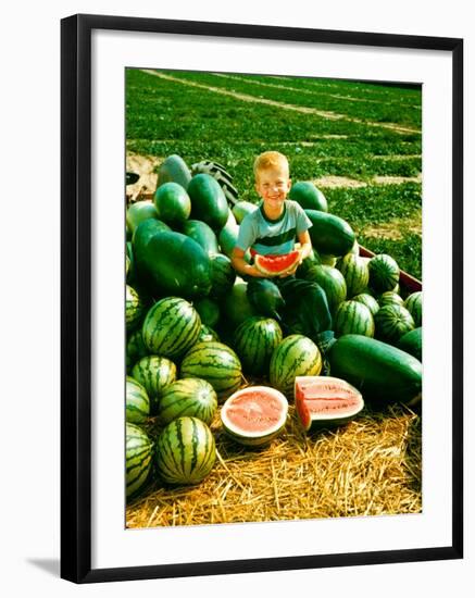 Seedless Watermelons at Purdue University-John Dominis-Framed Photographic Print