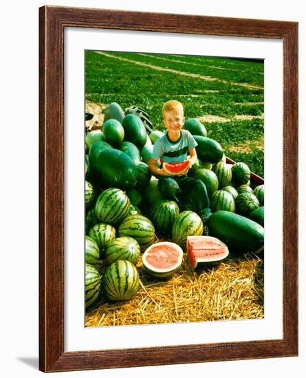 Seedless Watermelons at Purdue University-John Dominis-Framed Photographic Print