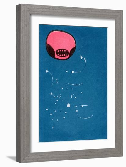 Seedpod Space Monster, 2013-Bella Larsson-Framed Giclee Print