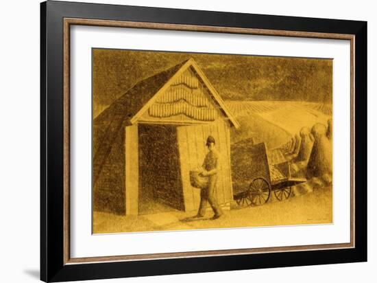 Seedtime and Harvest, 1937-Grant Wood-Framed Giclee Print