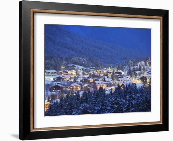 Seefeld Village, the Tyrol, Austria, Europe-Christian Kober-Framed Photographic Print