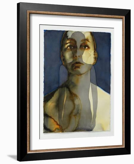 Seeing a Shadow, 2023 (W/C on Arches)-Graham Dean-Framed Giclee Print