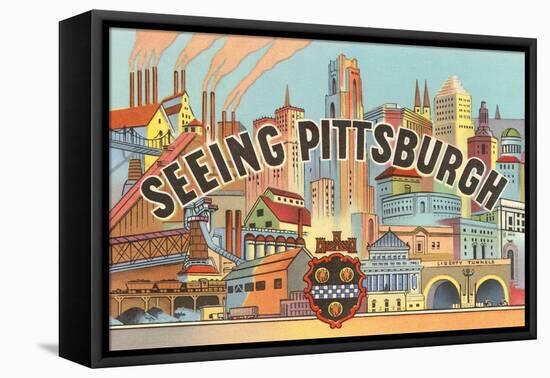 Seeing Pittsburgh, Pennsylvania, Graphics-null-Framed Stretched Canvas