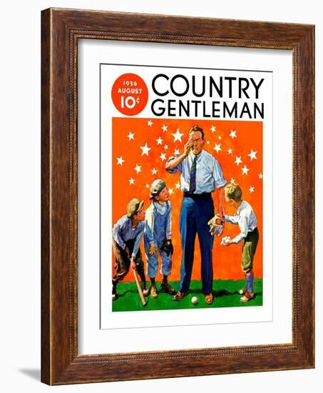 "Seeing Stars," Country Gentleman Cover, August 1, 1936-William Meade Prince-Framed Giclee Print