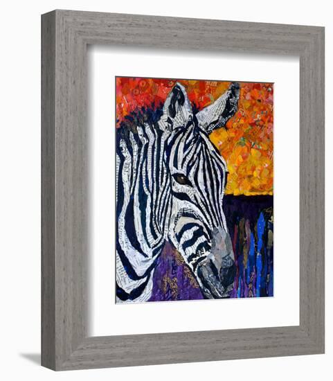 Seeing Stripes Retouched-null-Framed Art Print