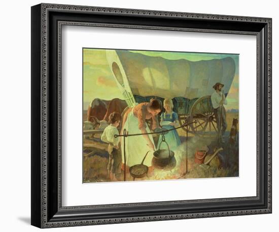 Seeking the New Home-Newell Convers Wyeth-Framed Giclee Print