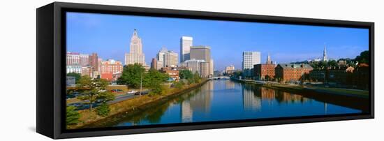 Seekonk River Passing Through Providence, Rhode Island-null-Framed Stretched Canvas