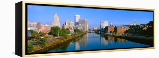 Seekonk River Passing Through Providence, Rhode Island-null-Framed Stretched Canvas