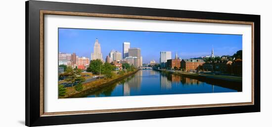 Seekonk River Passing Through Providence, Rhode Island-null-Framed Photographic Print