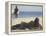 Seen from Her Back, Young Woman Lying on Beach Wearing Bikini Viewing Ocean-Co Rentmeester-Framed Premier Image Canvas