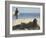 Seen from Her Back, Young Woman Lying on Beach Wearing Bikini Viewing Ocean-Co Rentmeester-Framed Photographic Print