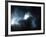 Seen Through Clouds the Sun is Partially Obscured by the Moon During an Eclipse-null-Framed Photographic Print