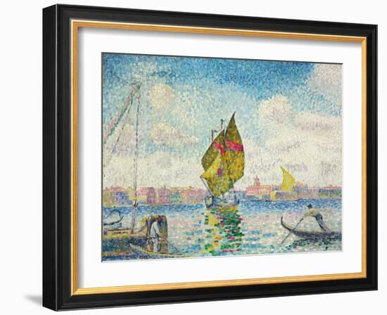 Segelboote auf dem Giudecca oder Venedig, Marine. 1903-1905-Henri Edmond Cross-Framed Giclee Print