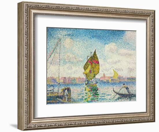 Segelboote auf dem Giudecca oder Venedig, Marine. 1903-1905-Henri Edmond Cross-Framed Giclee Print