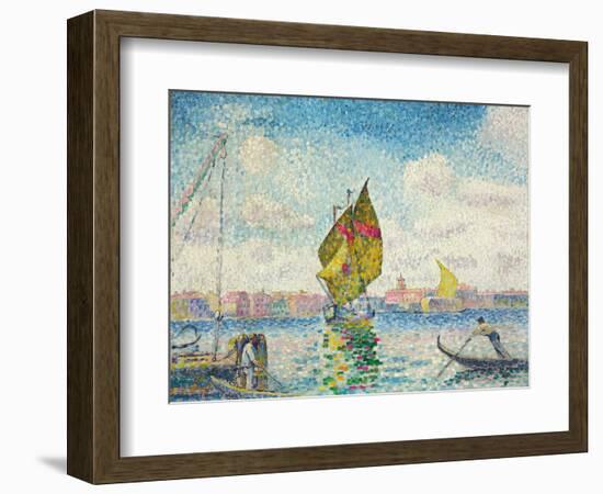 Segelboote auf dem Giudecca oder Venedig, Marine. 1903-1905-Henri Edmond Cross-Framed Giclee Print