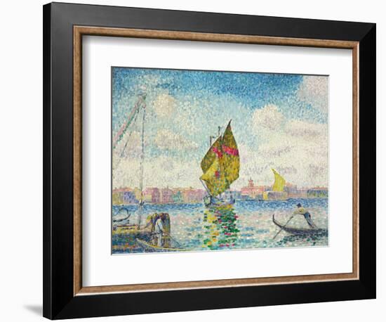 Segelboote auf dem Giudecca oder Venedig, Marine. 1903-1905-Henri Edmond Cross-Framed Giclee Print