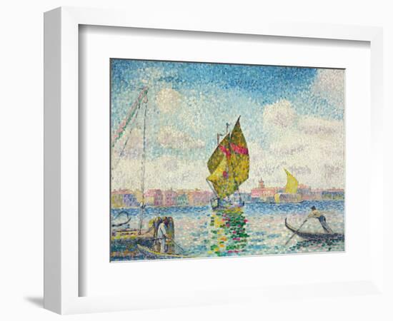 Segelboote auf dem Giudecca oder Venedig, Marine. 1903-1905-Henri Edmond Cross-Framed Giclee Print