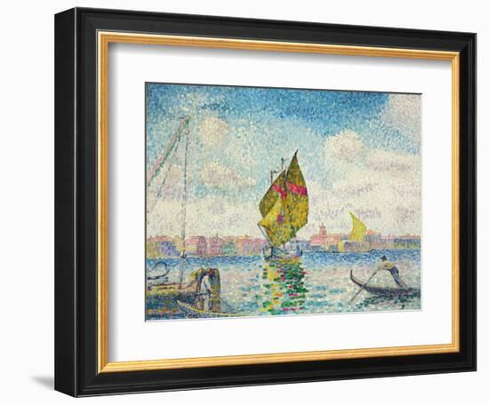 Segelboote auf dem Giudecca oder Venedig, Marine. 1903-1905-Henri Edmond Cross-Framed Giclee Print