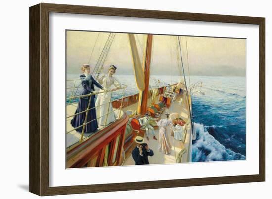 Segeln im Mittelmeer. 1896-Julius Leblanc Stewart-Framed Giclee Print