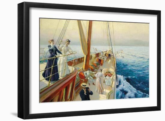 Segeln im Mittelmeer. 1896-Julius Leblanc Stewart-Framed Giclee Print