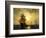 Segelschiffe Bei Sonnenuntergang-Edward Moran-Framed Giclee Print