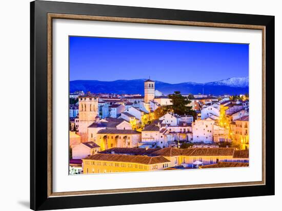 Segovia, Spain Old Town Cityscape-Sean Pavone-Framed Photographic Print