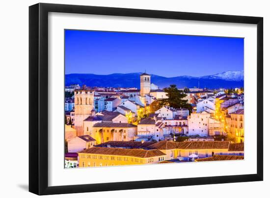 Segovia, Spain Old Town Cityscape-Sean Pavone-Framed Photographic Print