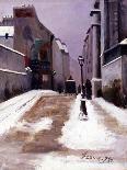 Une rue à Paris; effet de neige, 1894-Seguin-Framed Giclee Print