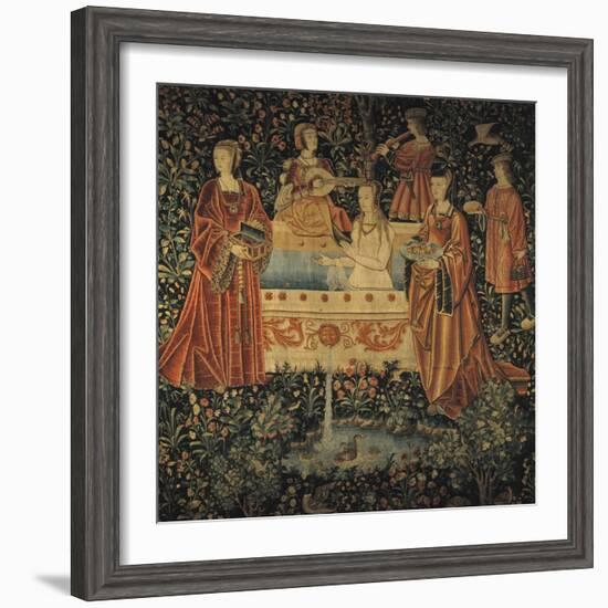 Seigneurial Bath, C1500-null-Framed Giclee Print