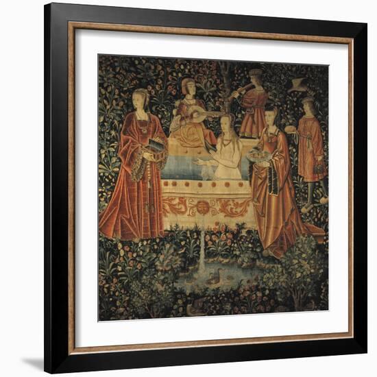 Seigneurial Bath, C1500-null-Framed Giclee Print