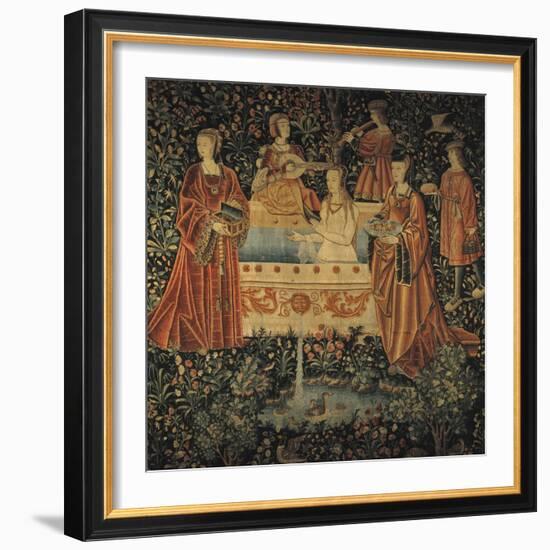 Seigneurial Bath, C1500-null-Framed Giclee Print