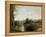 Seine and Old Bridge at Limay, 1872-Jean-Baptiste-Camille Corot-Framed Premier Image Canvas