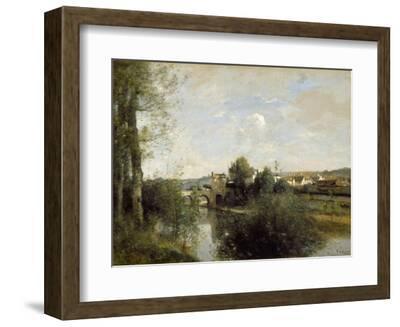 Seine and Old Bridge at Limay, 1872' Giclee Print - Jean-Baptiste-Camille  Corot | Art.com